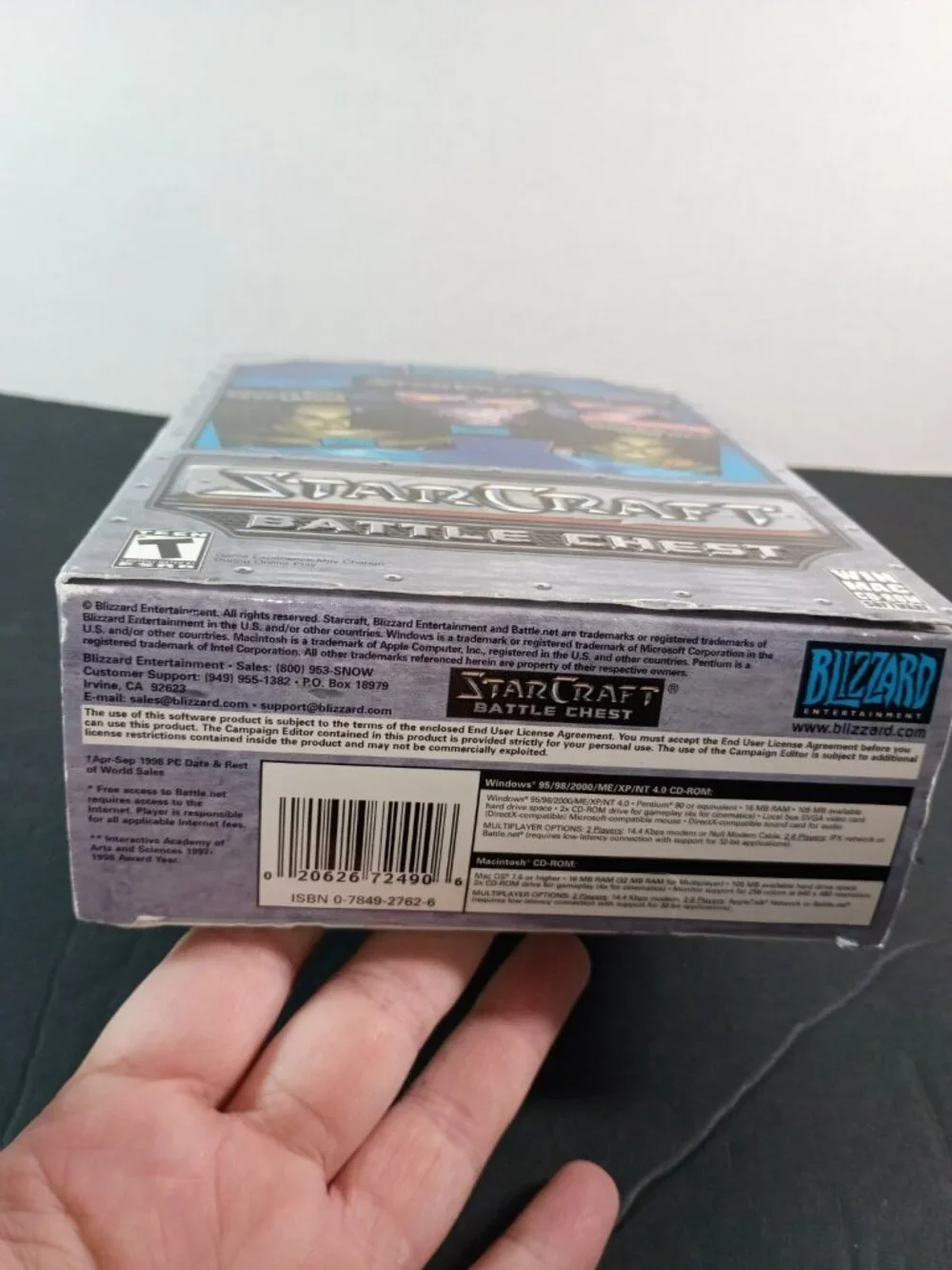 StarCraft Battle Chest PC Game + Brood War Expansion Set Used With Manual+Guides